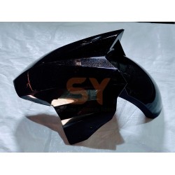 FRONT MUDGUARD BLACK SINGLE LIGHT