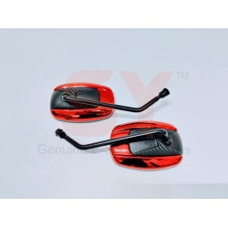SIDE MIRROR CHROME RED N/M